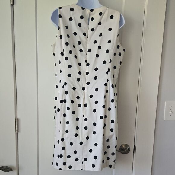 Anne Klein Black and White Sleeveless Sheath Mini Dress - Picture 4 of 4